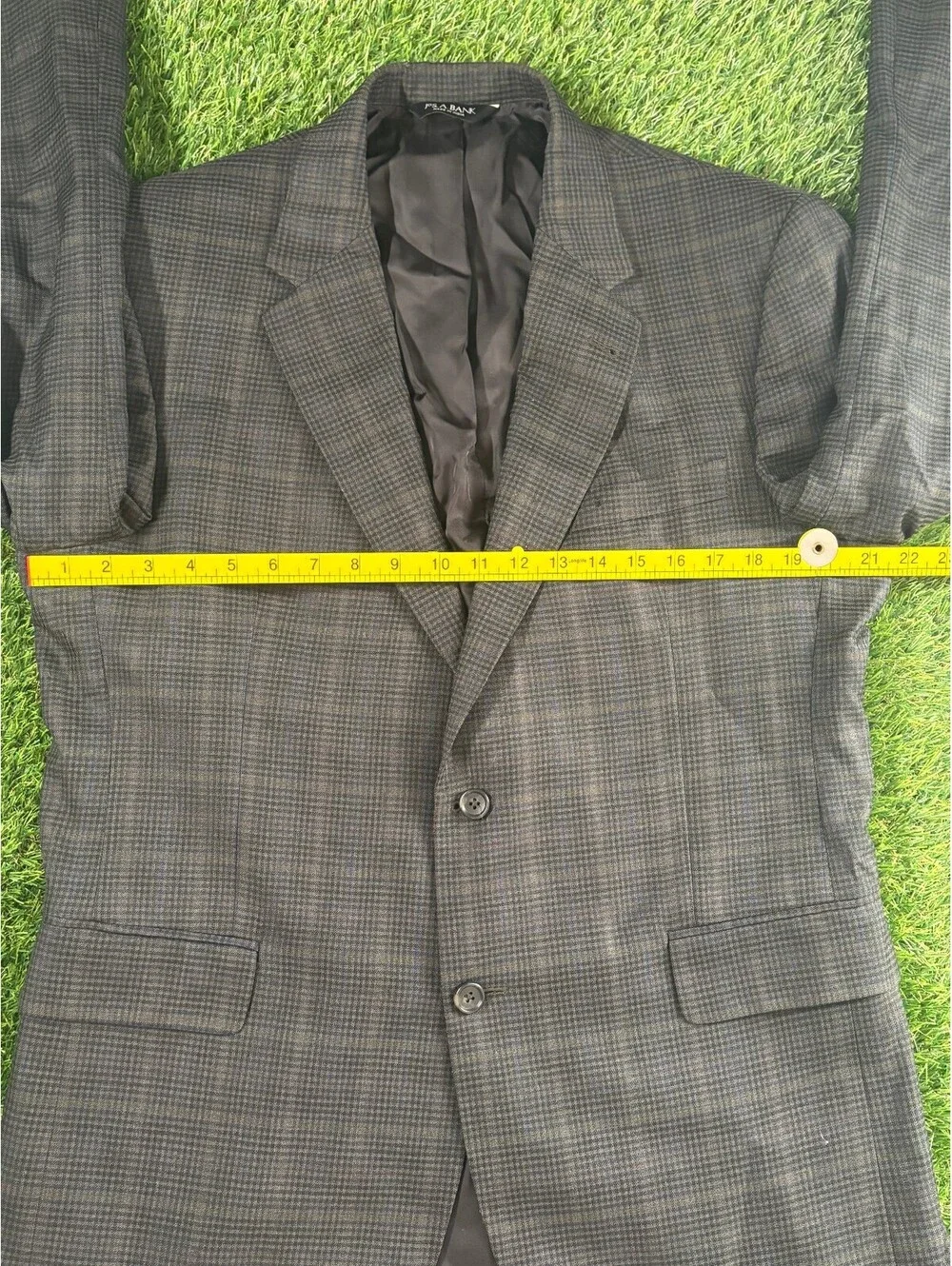 Jos. A. Bank Men's Brown Plaid Sport Coat Blazer Size 42R